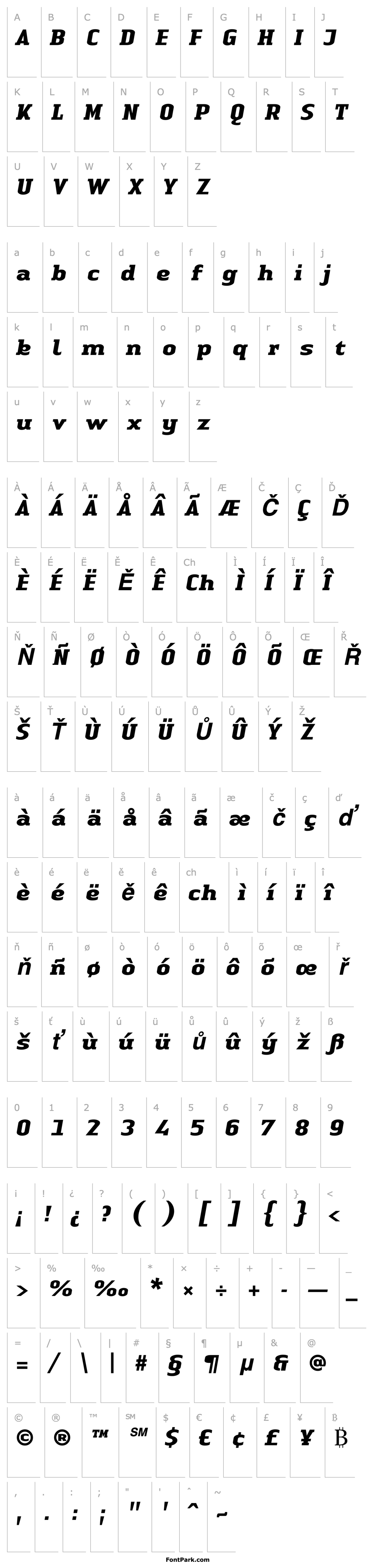 Overview Linotype Authentic Serif BoldItalic