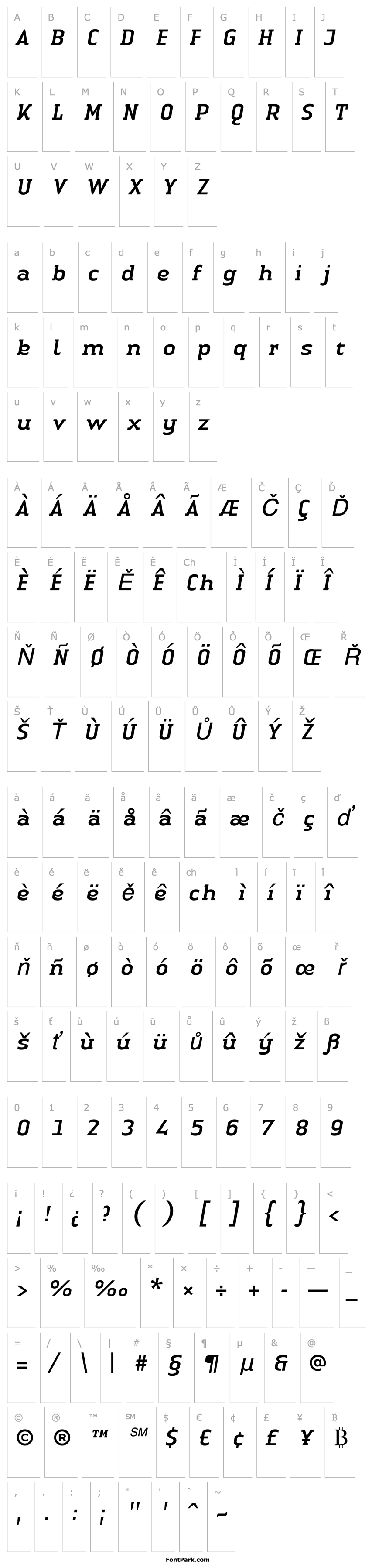 Overview Linotype Authentic Serif Italic