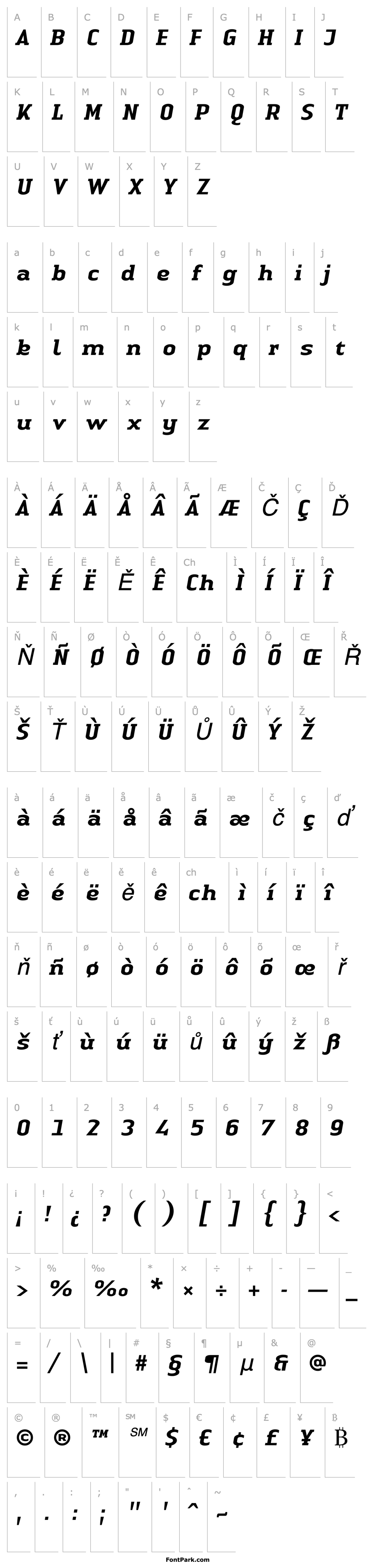 Overview Linotype Authentic Serif MediumItalic