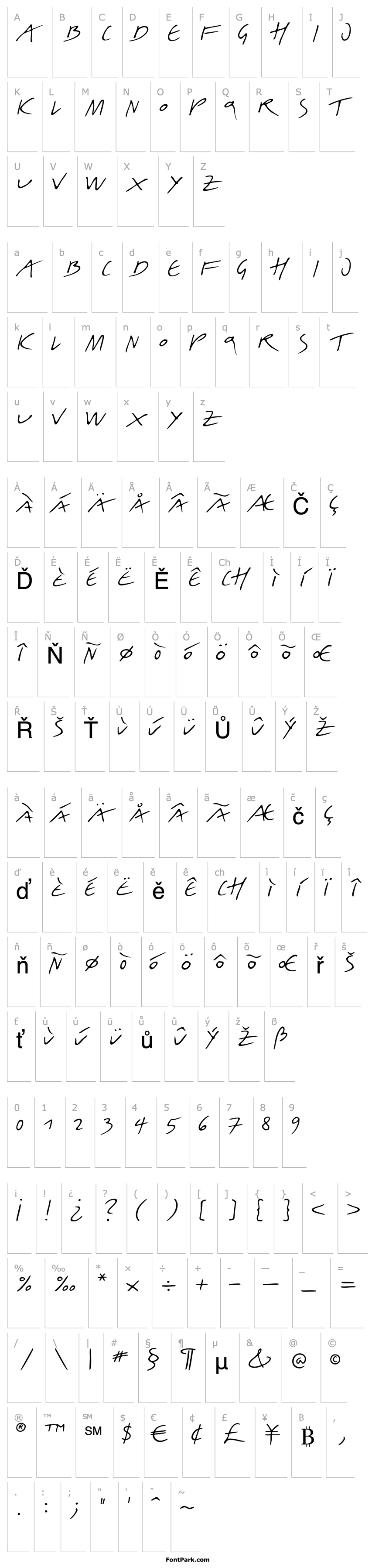 Overview Linotype Belle