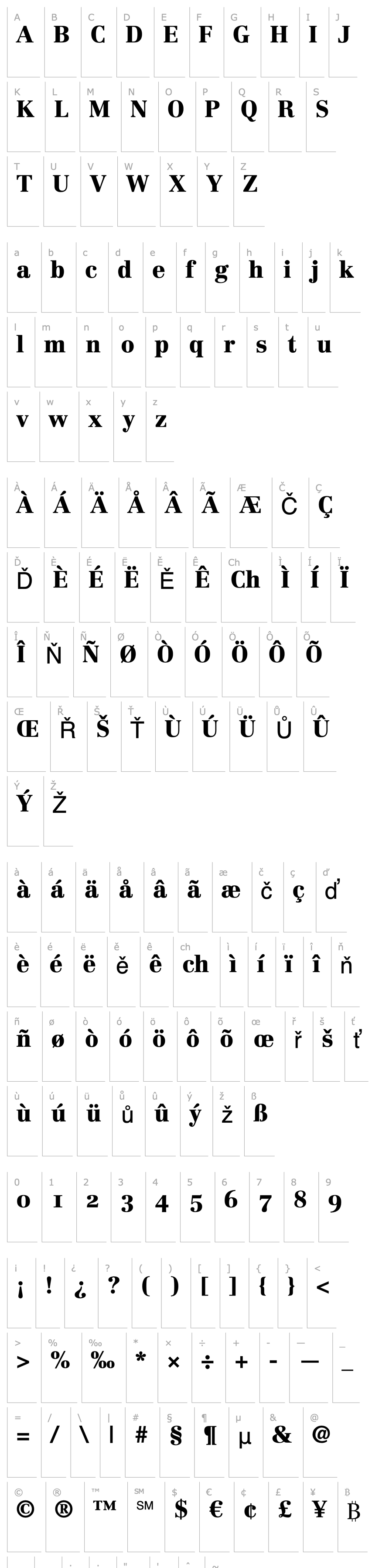 Overview Linotype Centennial 95 Black Oldstyle Figures