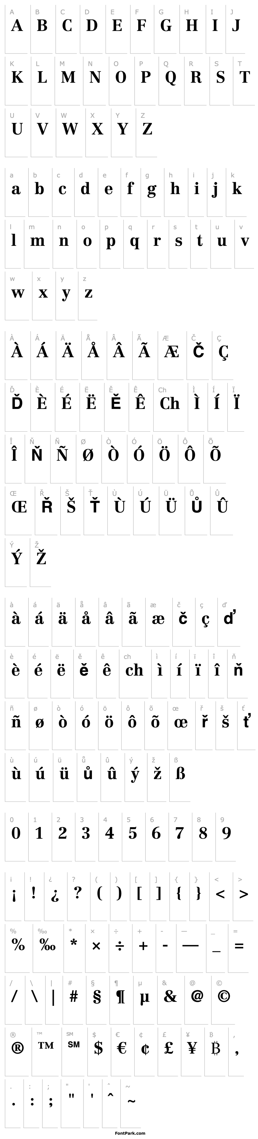 Overview Linotype Centennial LT 75 Bold