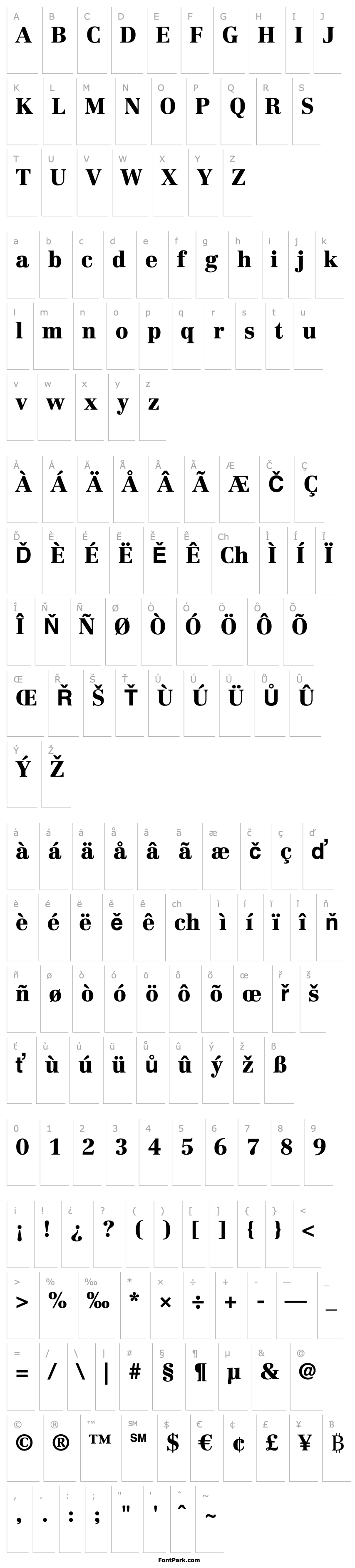 Overview Linotype Centennial LT 95 Black