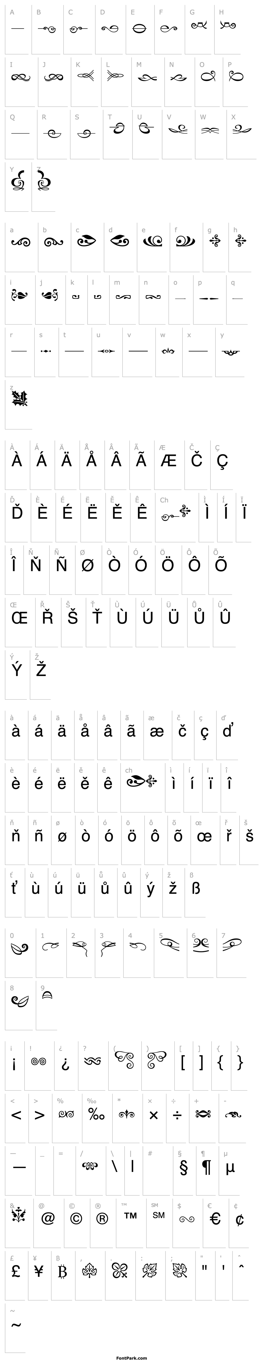 Overview Linotype Decoration Pi 1