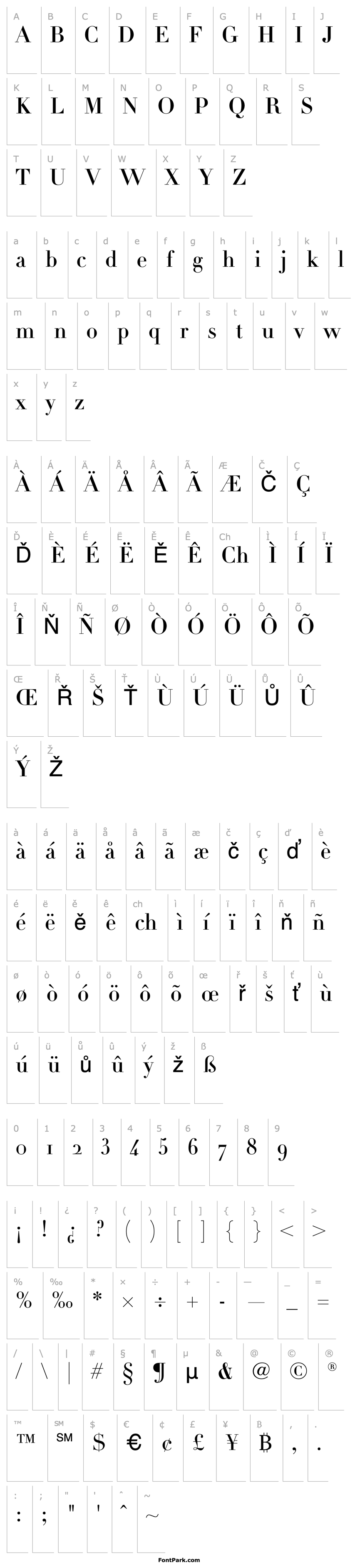 Overview Linotype Didot Headline Oldstyle Figures