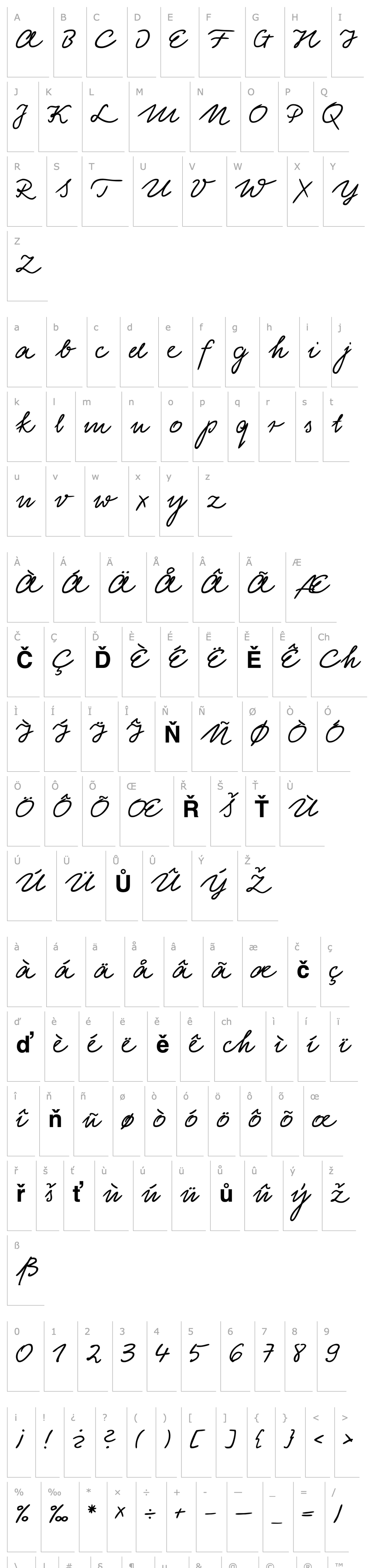 Přehled Linotype Elisa Bold