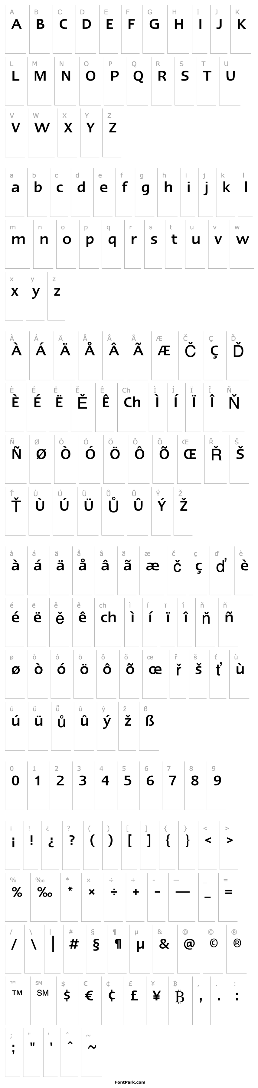 Overview Linotype Ergo Medium