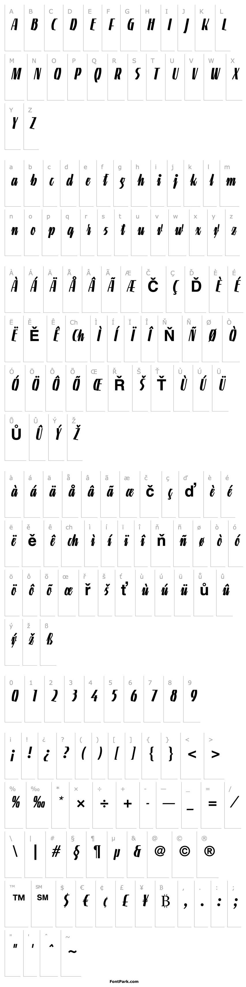 Přehled Linotype Gneisenauette Bold