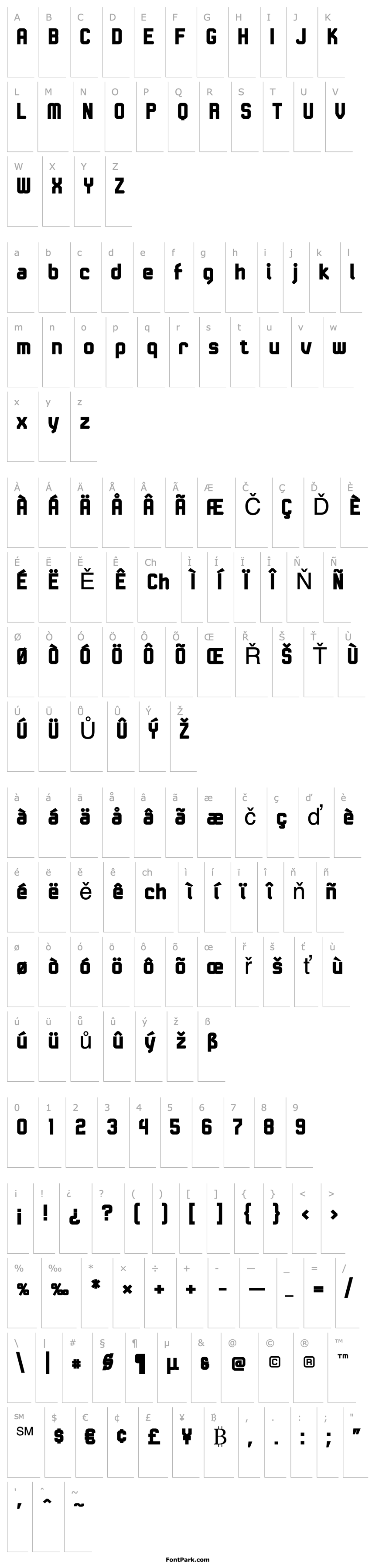 Overview Linotype Kaliber Black