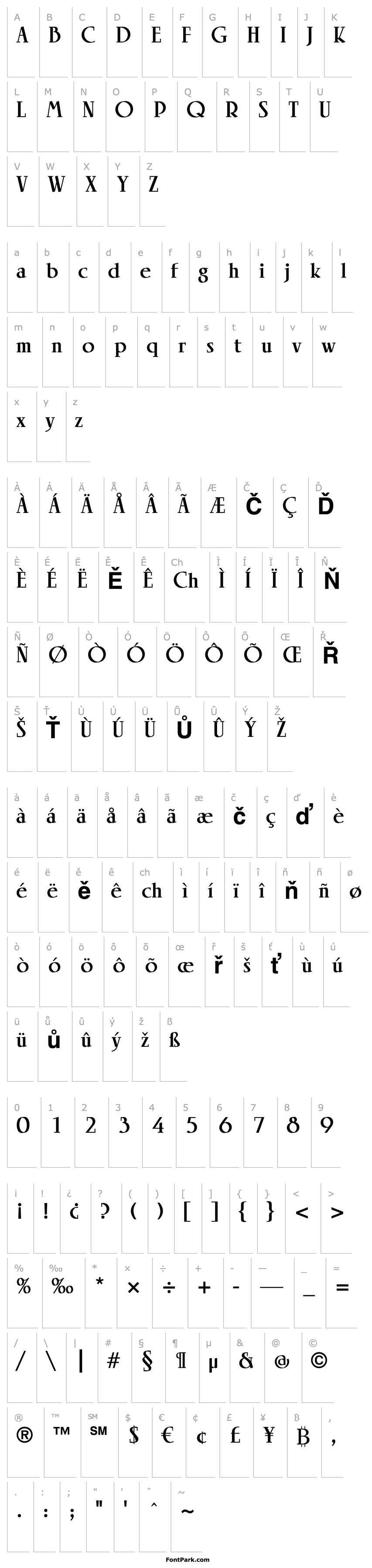 Overview Linotype Rowena Heavy