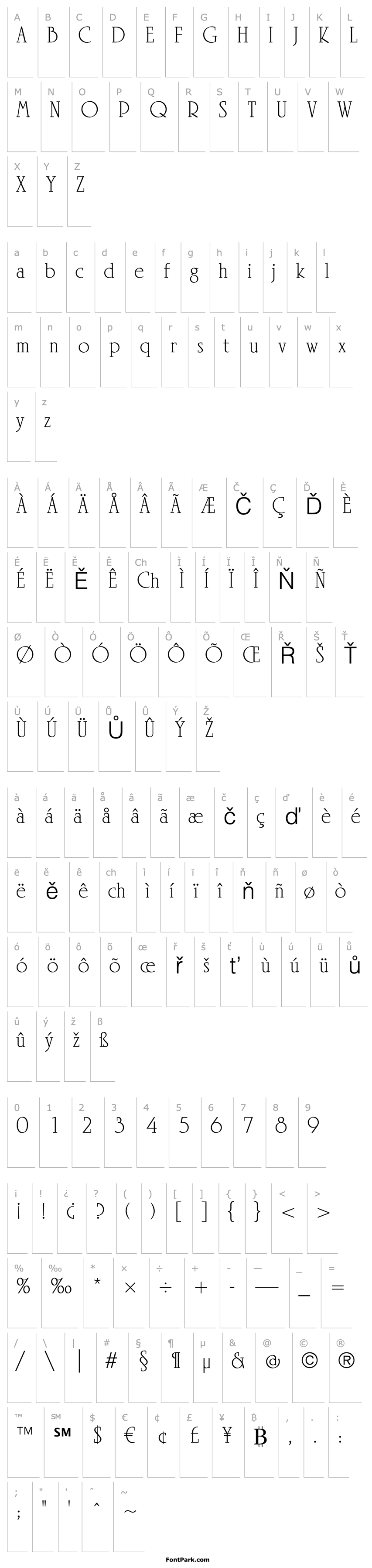 Overview Linotype Rowena Light