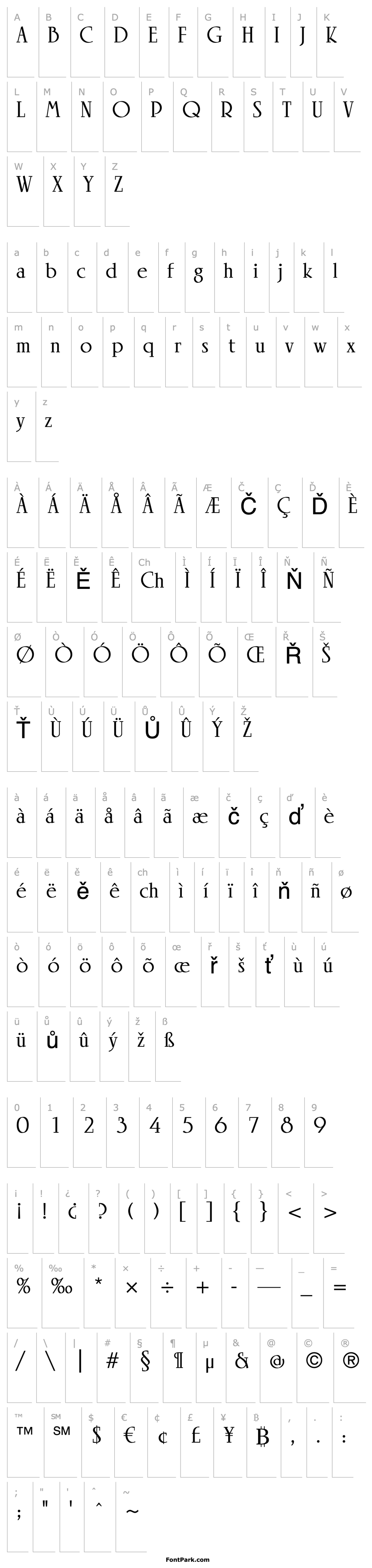 Přehled Linotype Rowena Medium