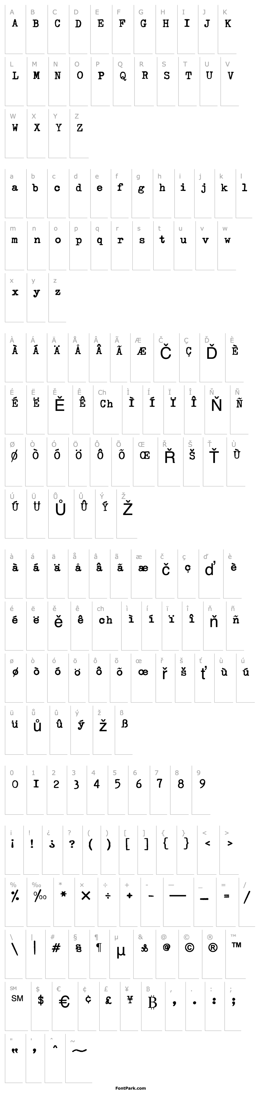 Overview Linotype Typo American