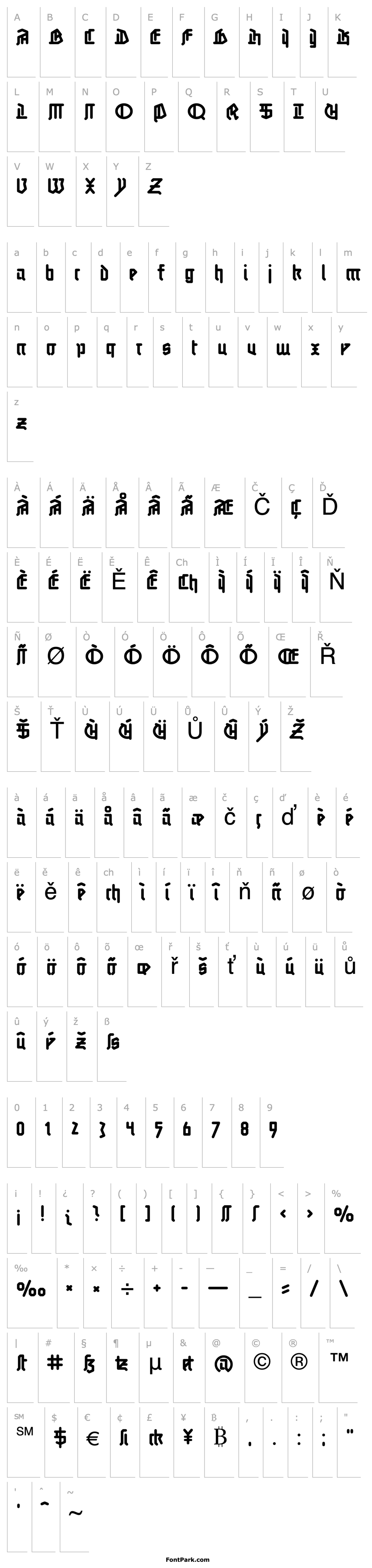 Přehled LinotypeAuferstehung