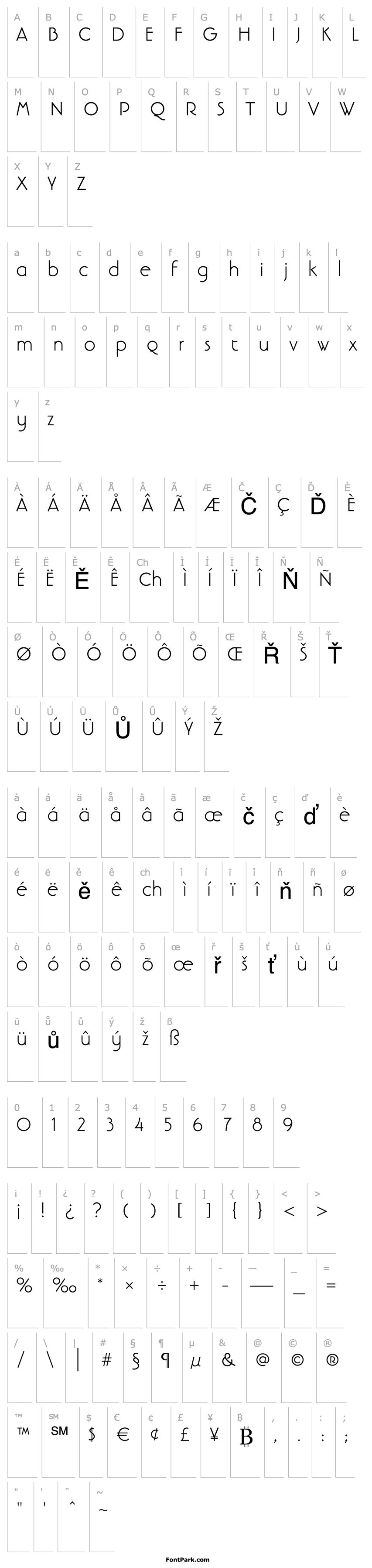 Overview LinotypeBanjomanText Light