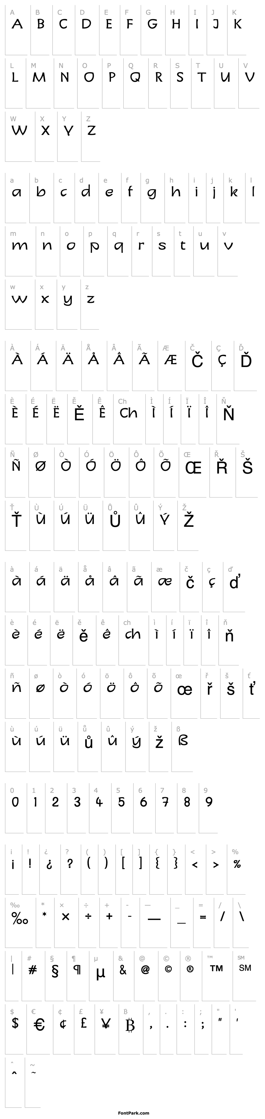 Přehled LinotypeCharon-Regular