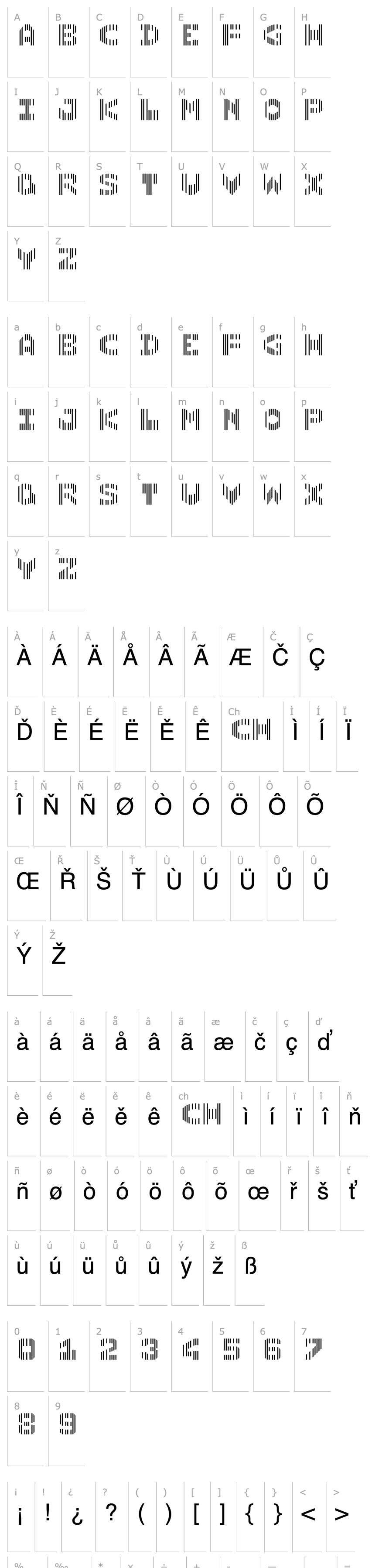 Přehled LinotypeCmc Seven