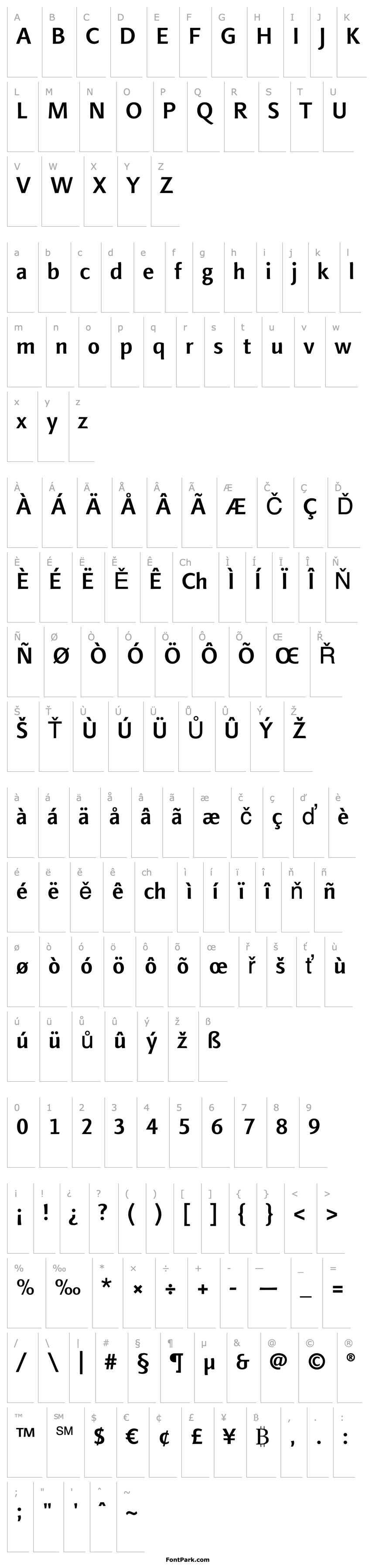 Overview LinotypeFinnegan Medium