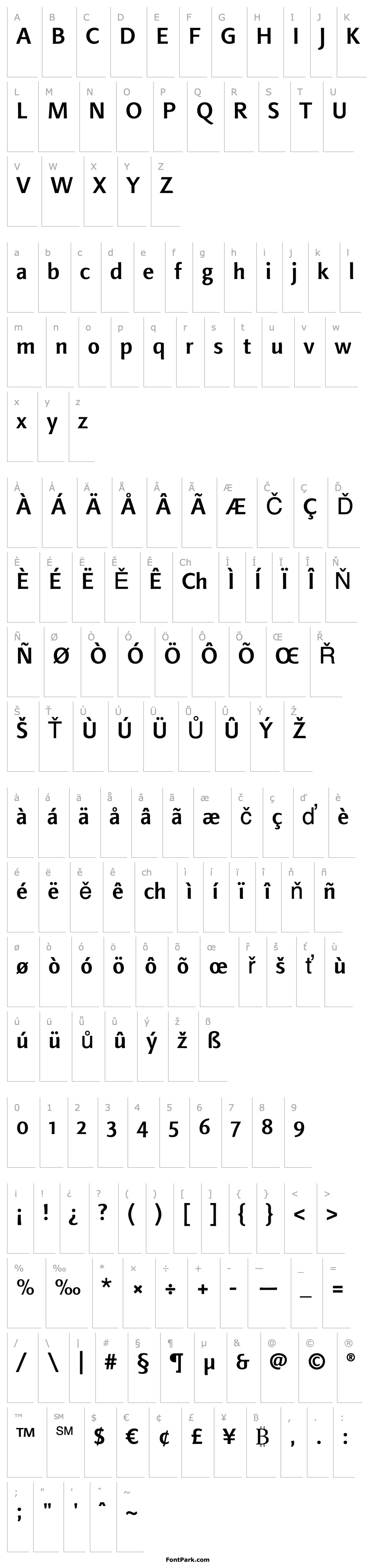 Overview LinotypeFinneganOsF Medium