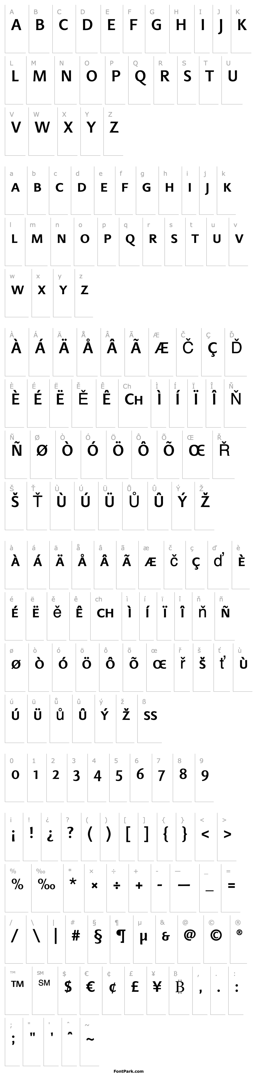 Overview LinotypeFinneganSC Medium