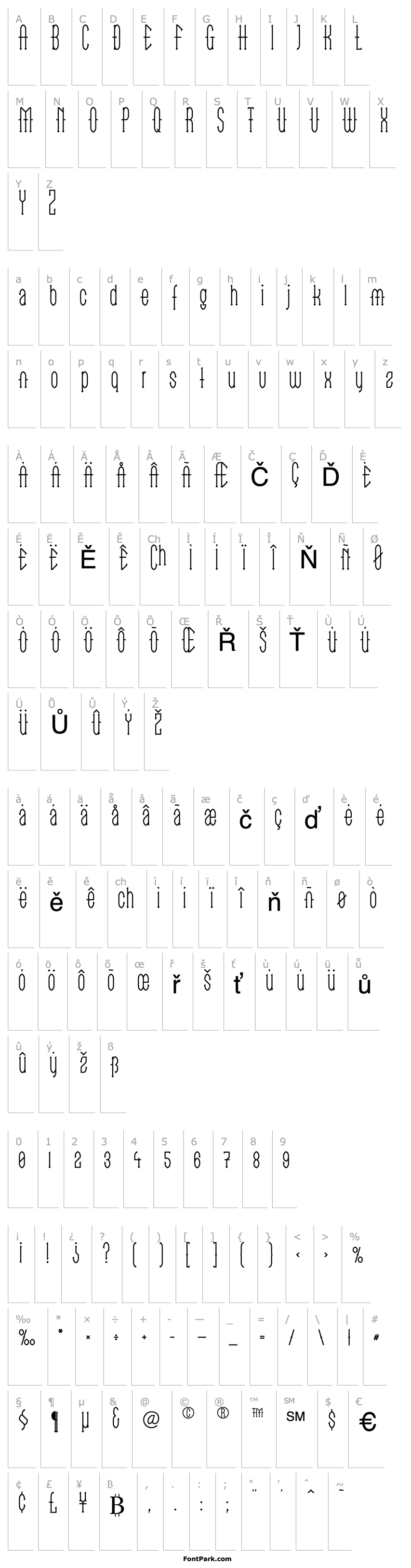 Overview LinotypeGoTekk Thin