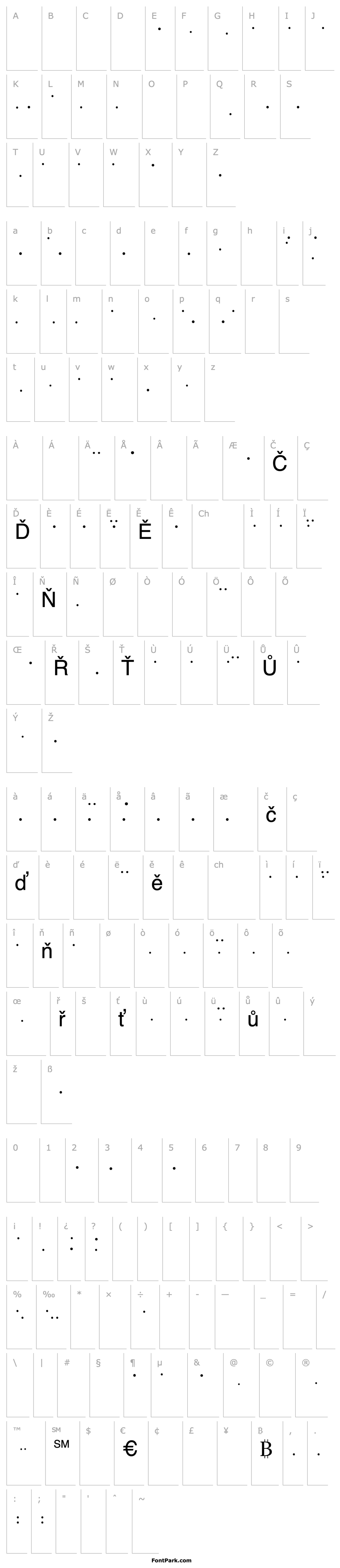 Přehled LinotypeMhaiThaipe Balls