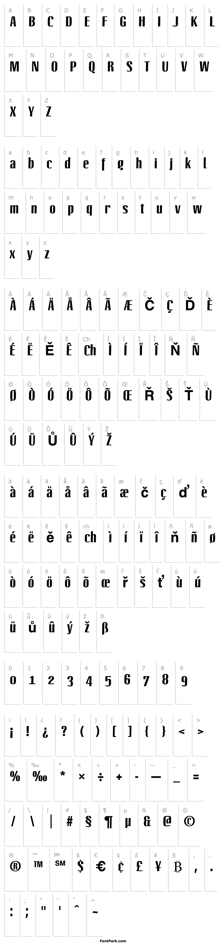 Overview LinotypeOctane Bold