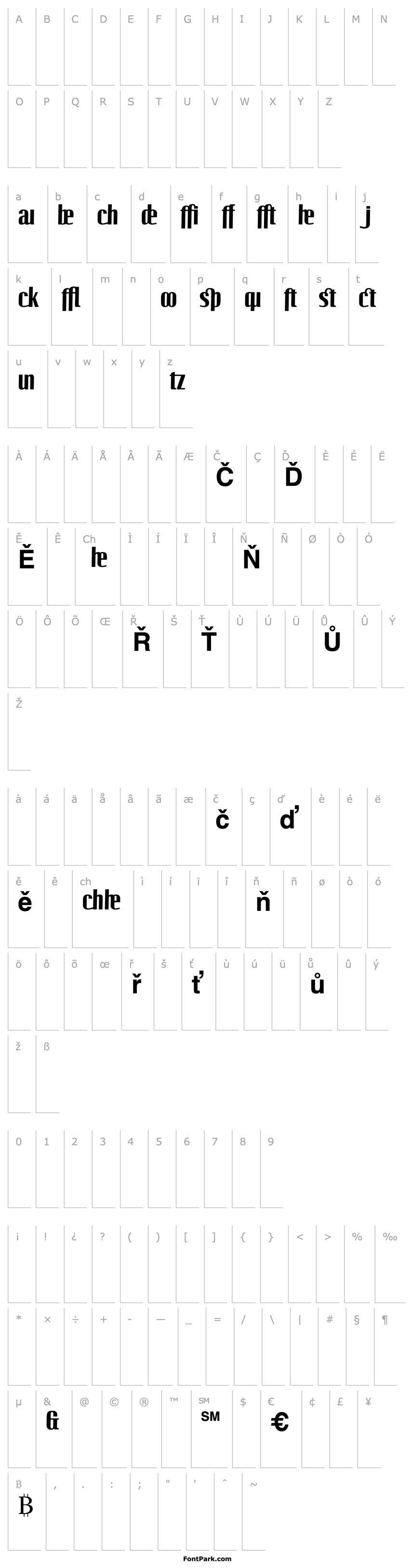 Přehled LinotypeOctane BoldAdd