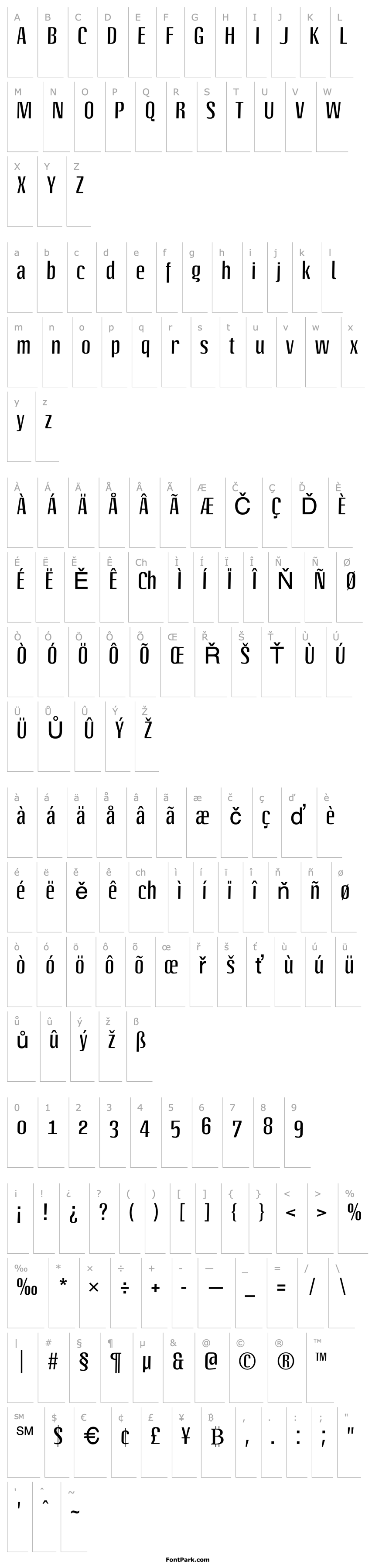 Overview LinotypeOctane Regular