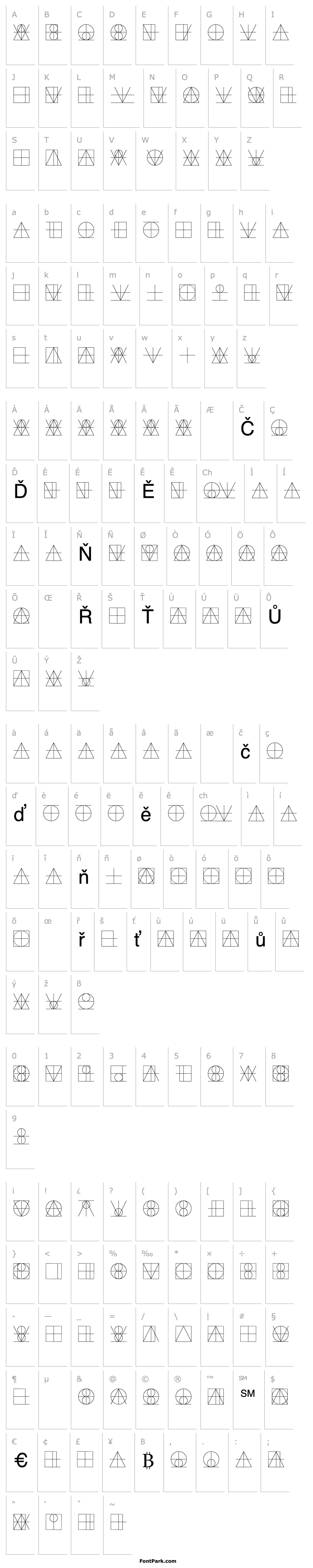 Přehled LinotypeReneeDisplay Lines