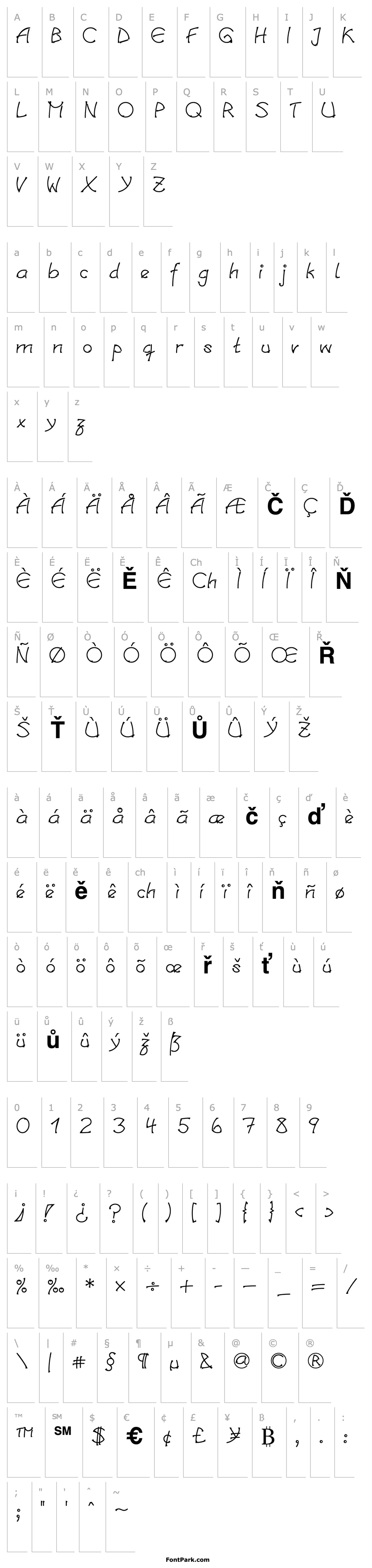 Přehled LinotypeSalamander SemiBold