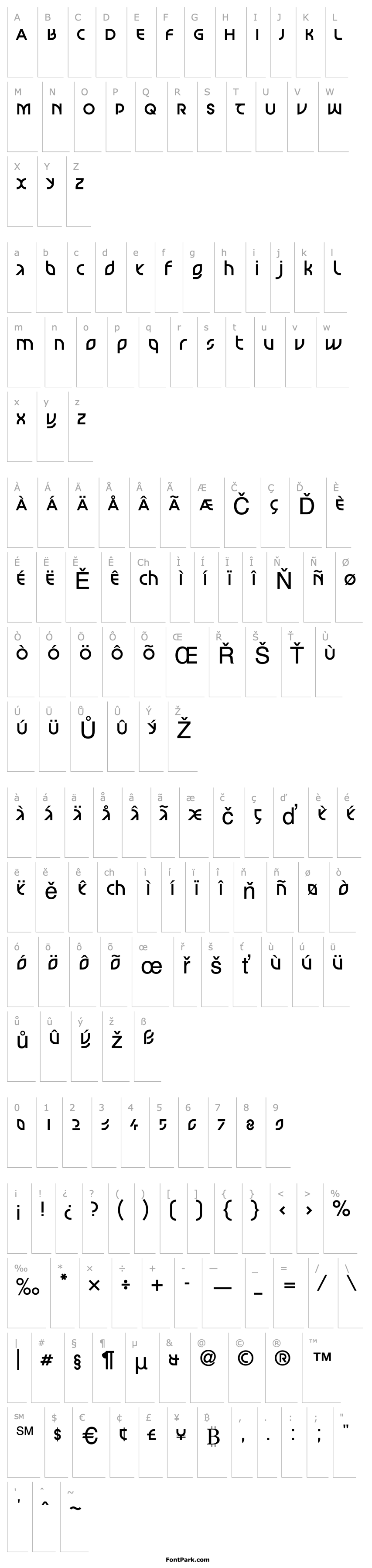 Overview LinotypeScott-Mars-Regular