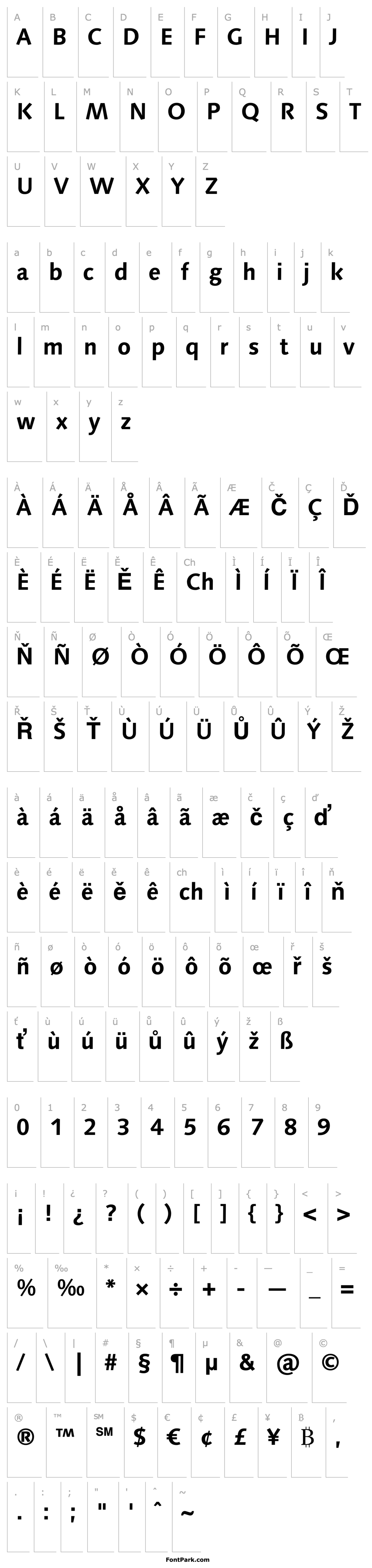 Přehled LinotypeSyntax-Bold