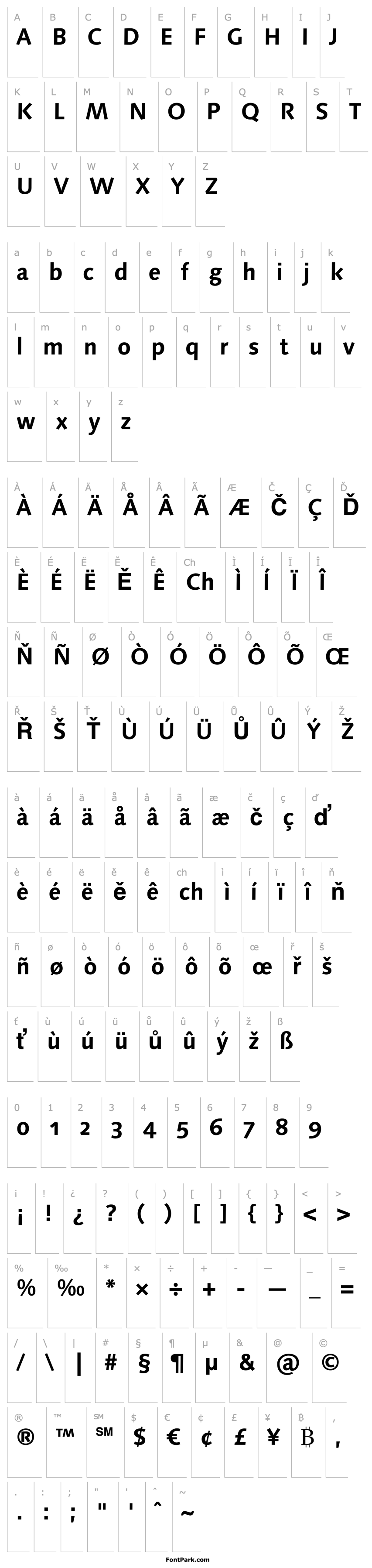 Overview LinotypeSyntaxOsF-Bold