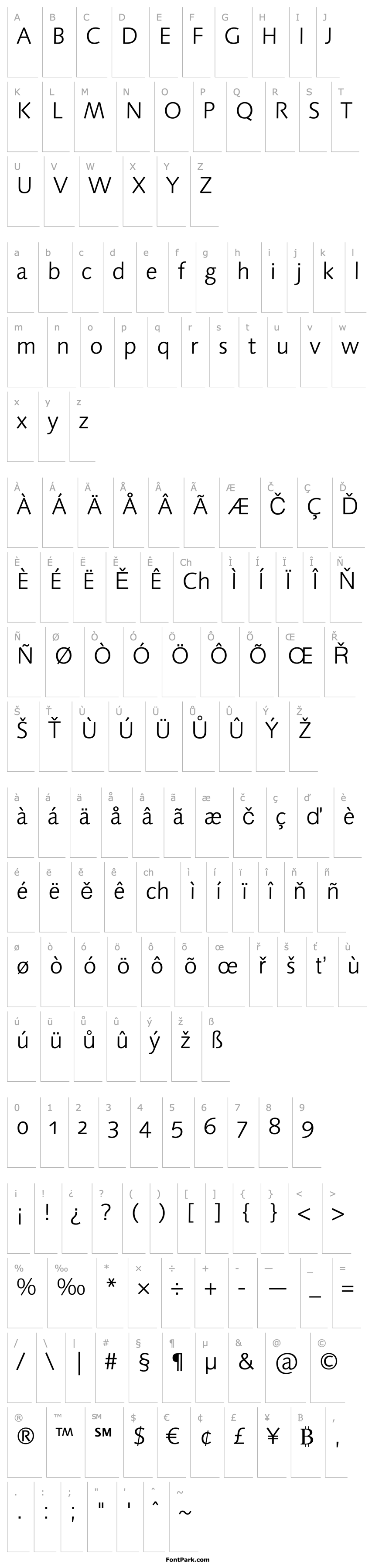 Overview LinotypeSyntaxOsF-Light