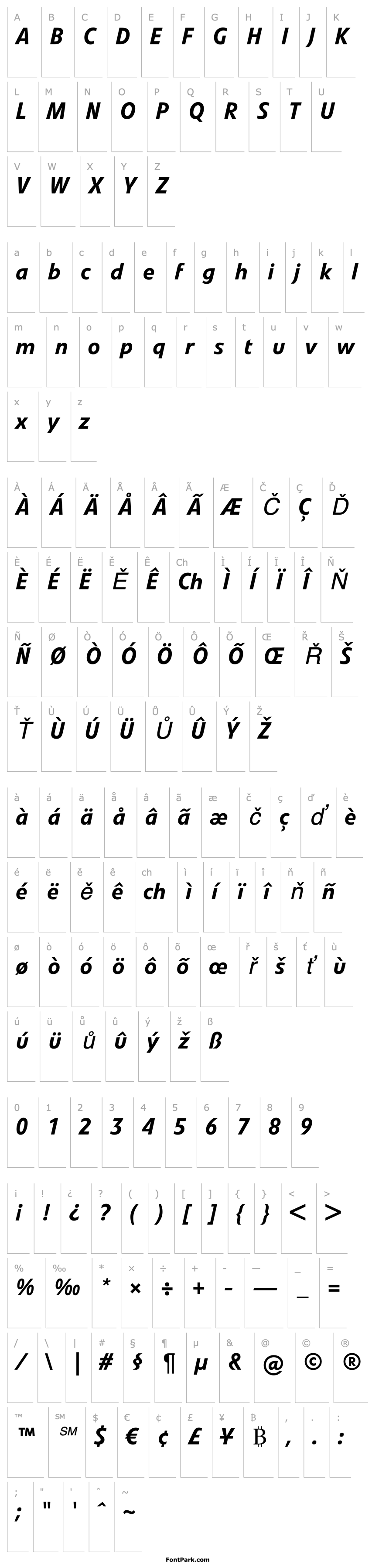 Overview LinotypeVeto MediumItalic