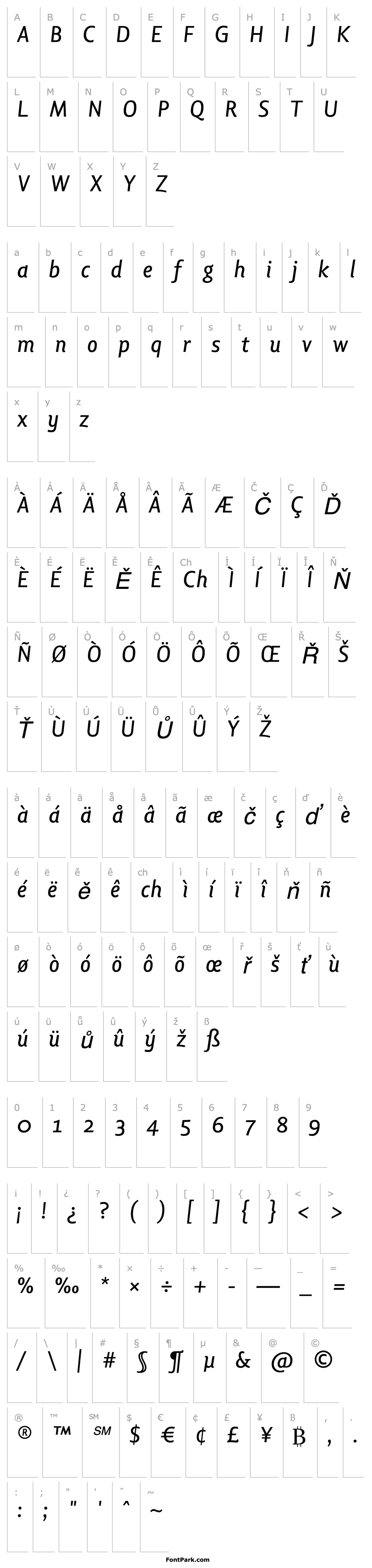 Overview LisboaOSF-Italic