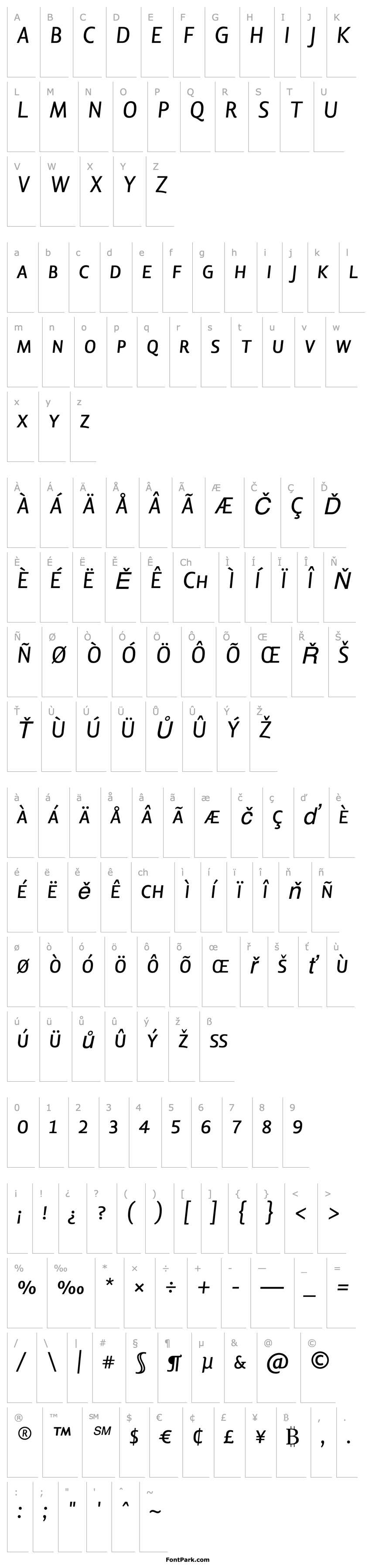 Overview LisboaSC-Italic