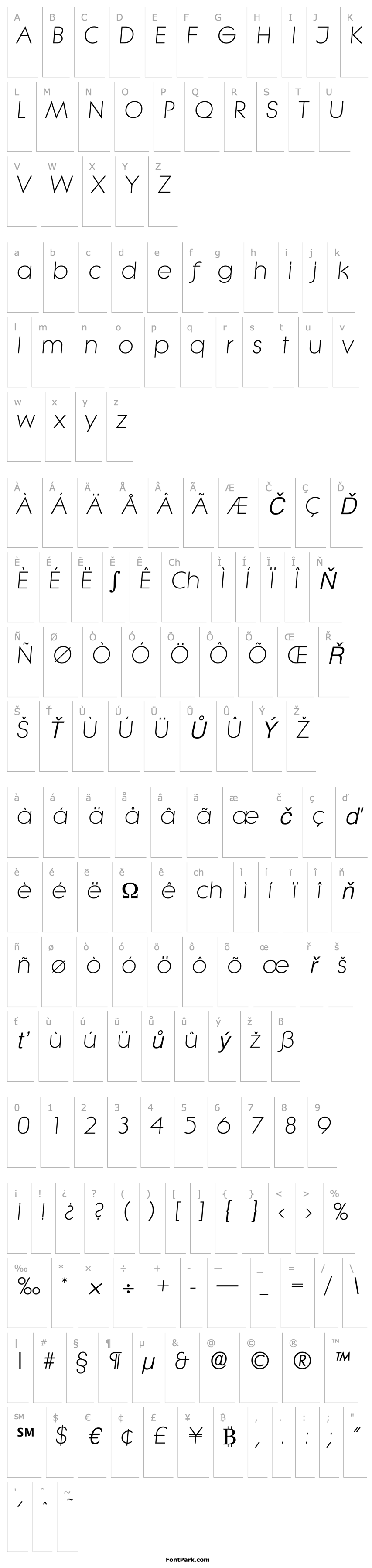 Overview Litera-Serial-Light-RegularItalic