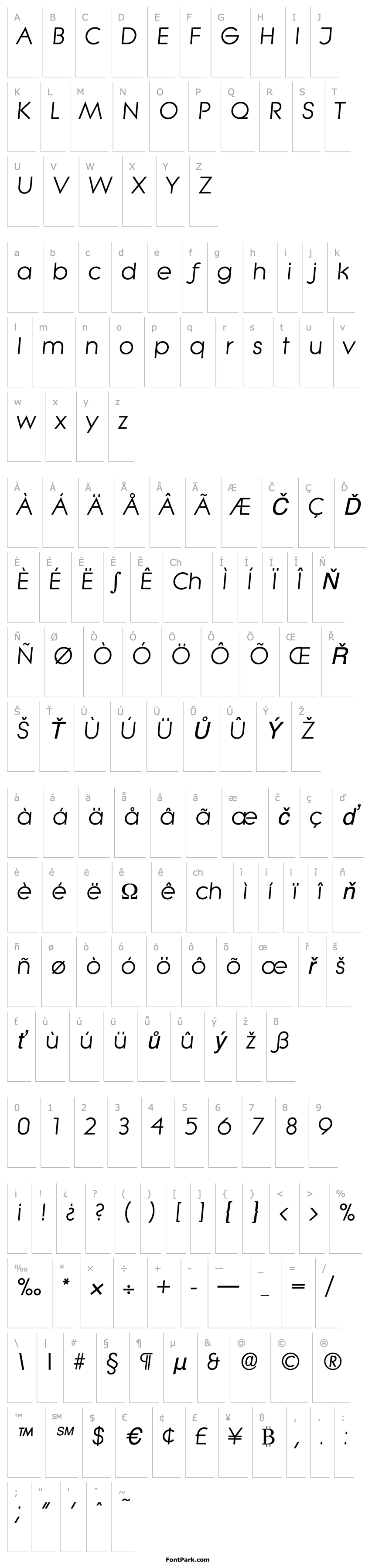 Přehled Litera-Serial-RegularItalic