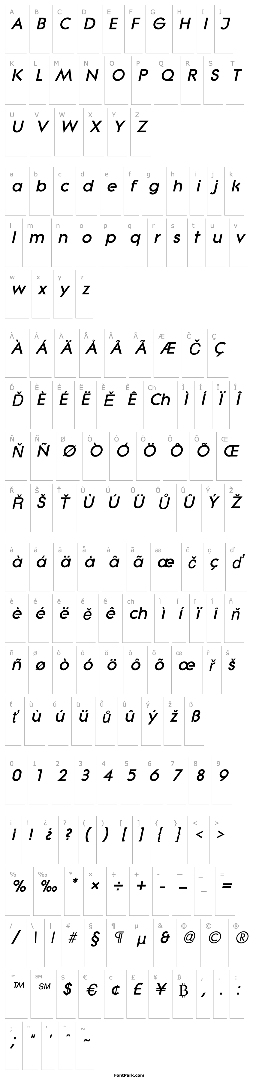 Overview LitheExtrabold Italic