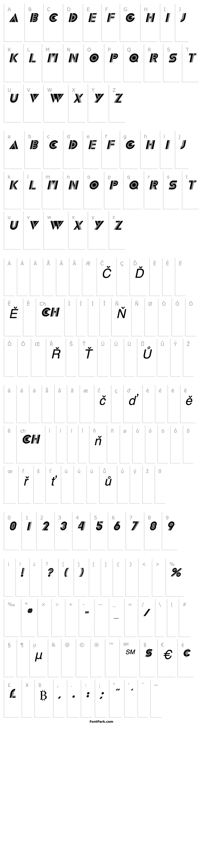 Přehled LivelyDisplayCaps Italic