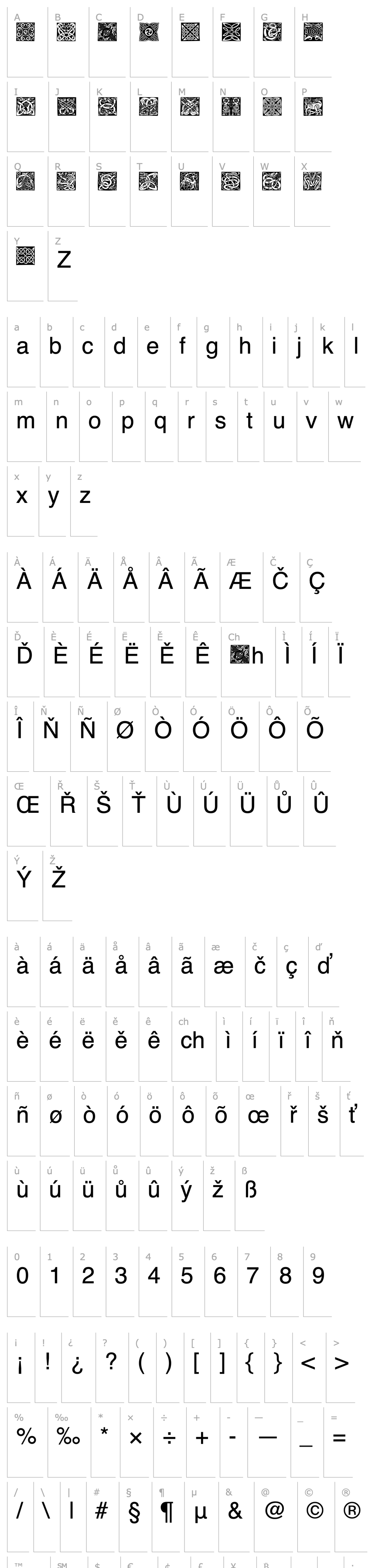 Overview LM Celtic Squares