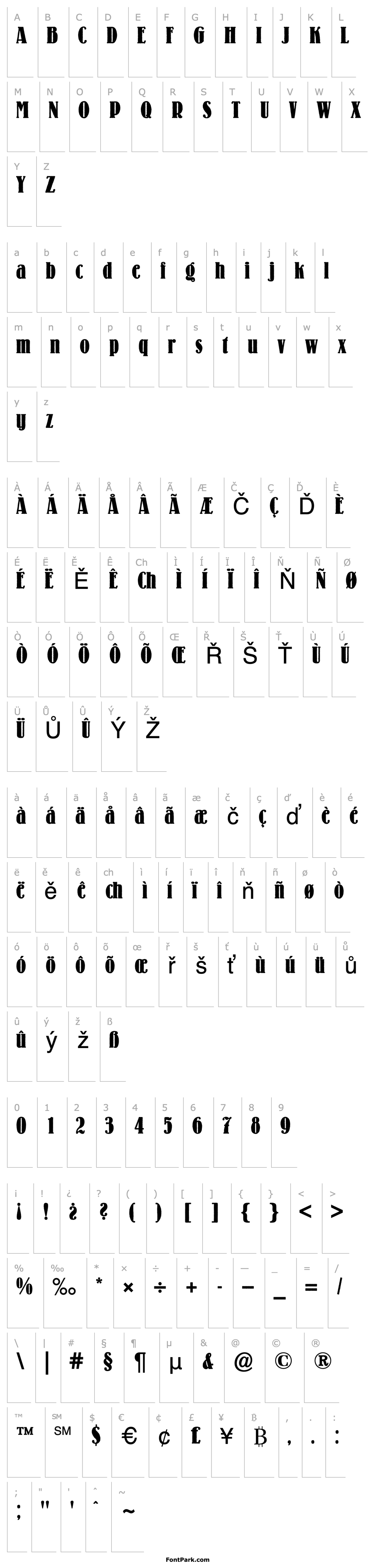 Přehled Lo-Type (R) Condensed Medium 