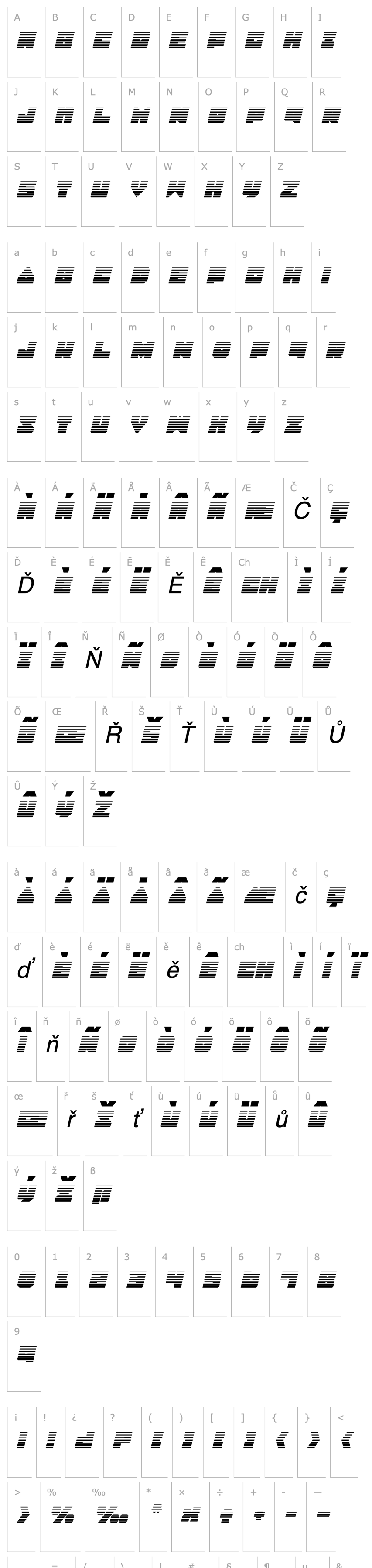 Přehled Lobo Tommy Gradient Italic