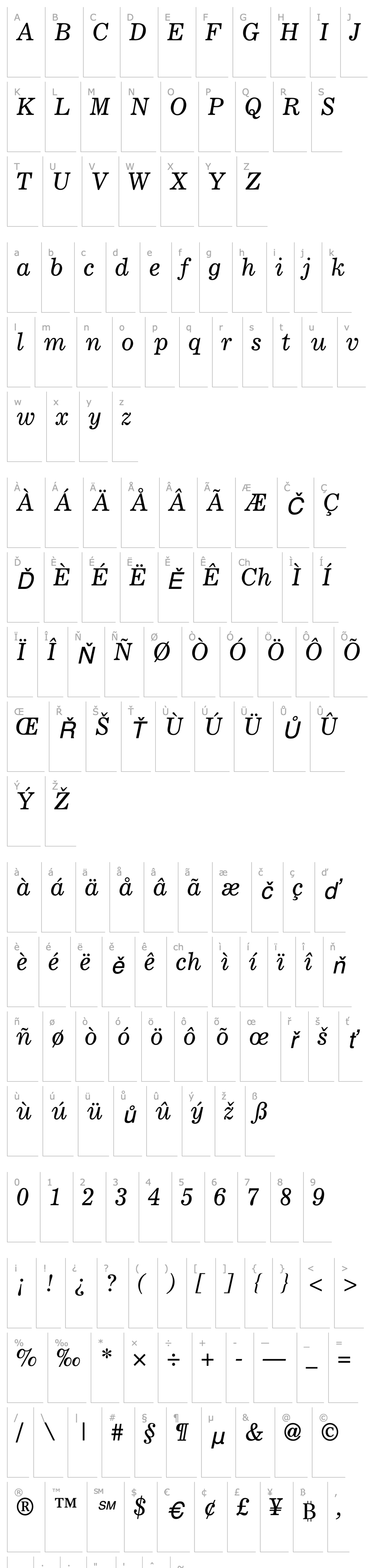 Přehled Lockup SSi Italic