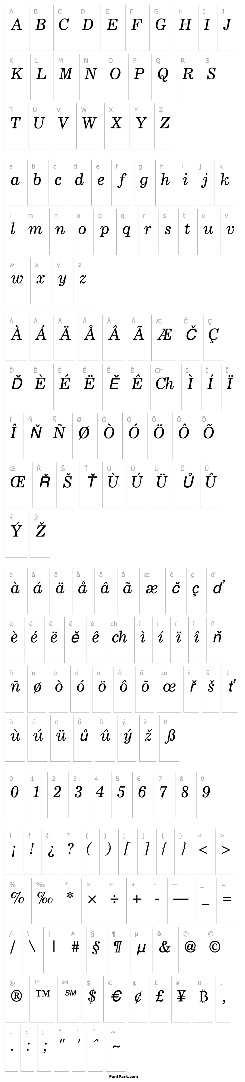 Přehled LockupSSK Italic