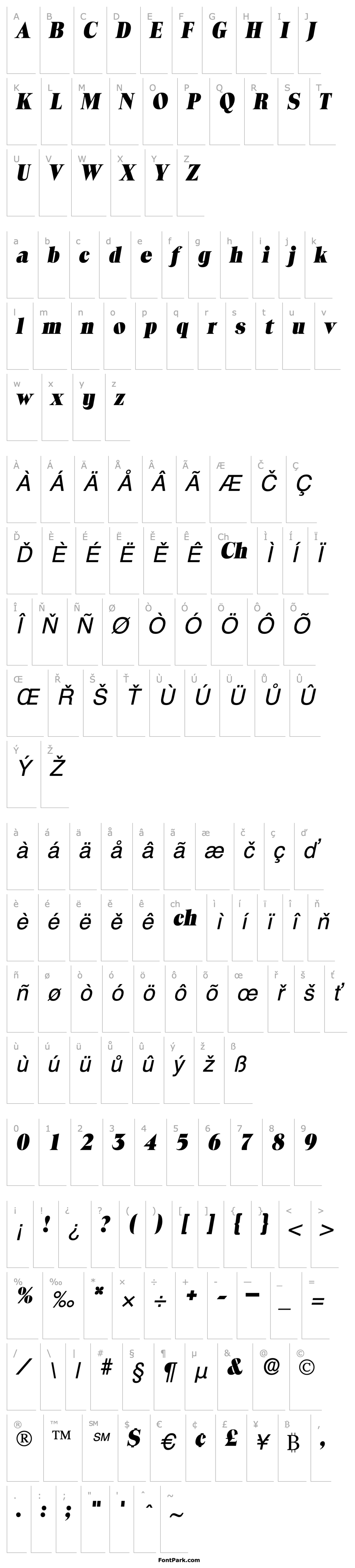 Přehled Locura Display SSi Italic