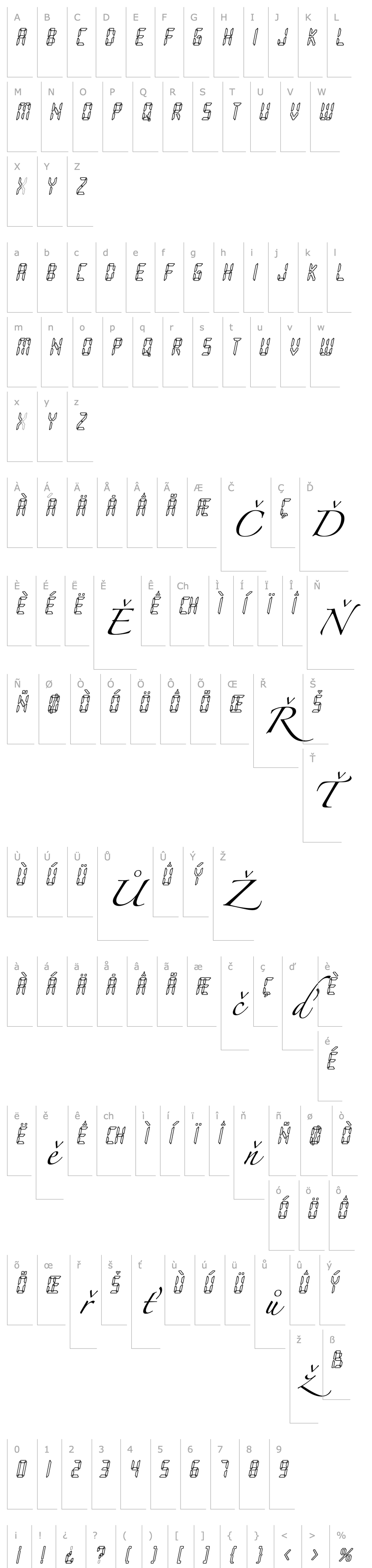 Overview Loopy Italic