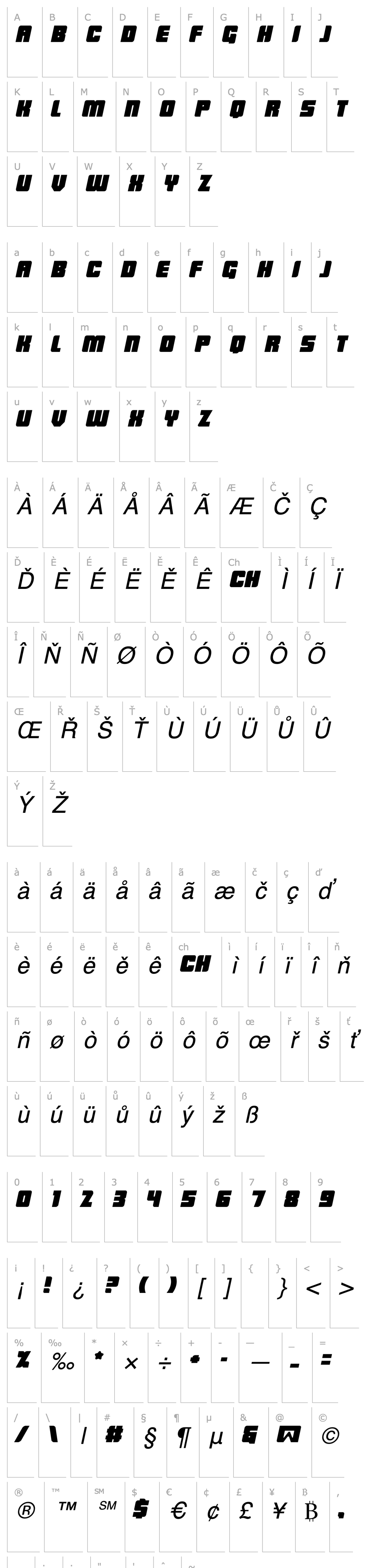 Overview LowRider BB Italic